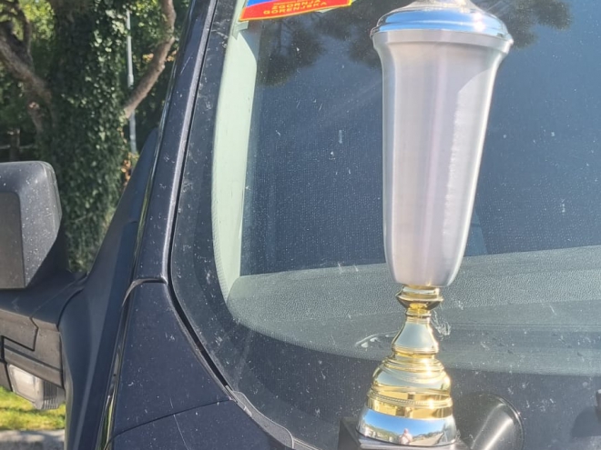 Pokal za osvojeno skupno drugo mesto25. veteranske športne igre, Ajdovščina, 13. 6. 2026 